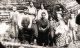 Larkin Cochran, Nancy McGhee Cochran,and children with Nancy's mother, Julia Newberry McGhee Hess (right holding child) 